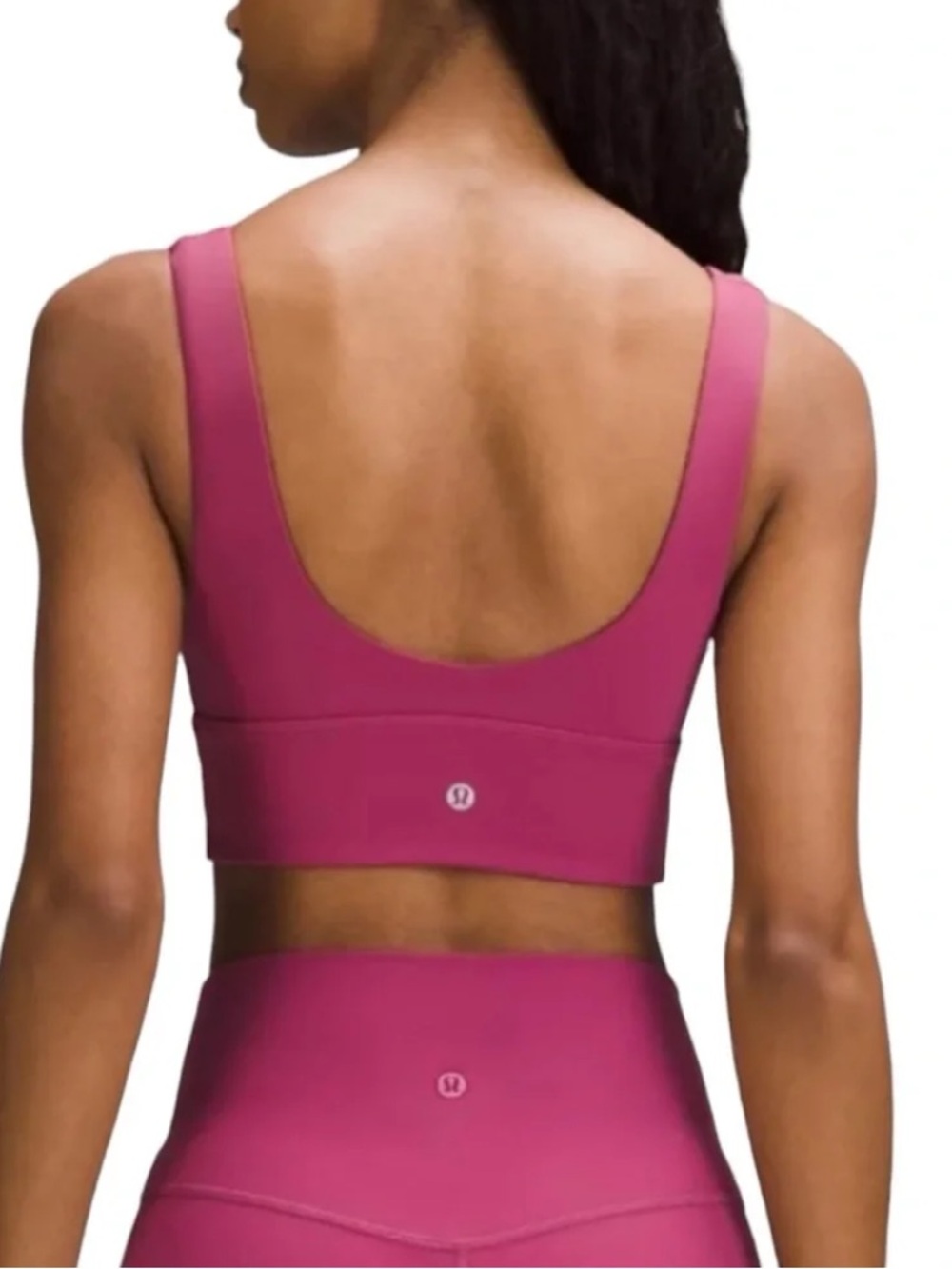 EUC Lululemon Align V-Neck Bra *Light Support, C/D Cup. Washed Mauve. Size 10